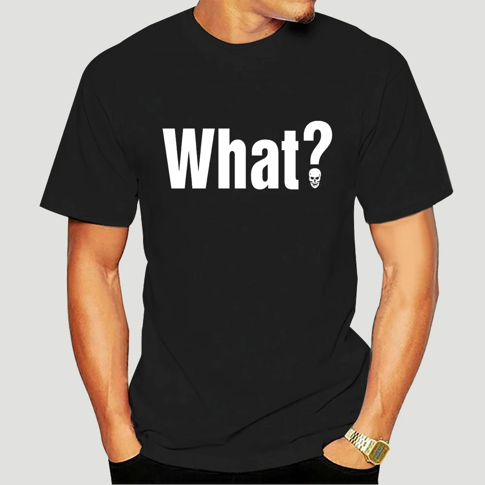 Футболка с изображением Стива Остина-WHAT STONE COLD Новинка лета 2022 однотонная