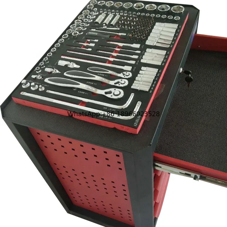 Передвижная Коробка для инструментов из Красного железа с колесами