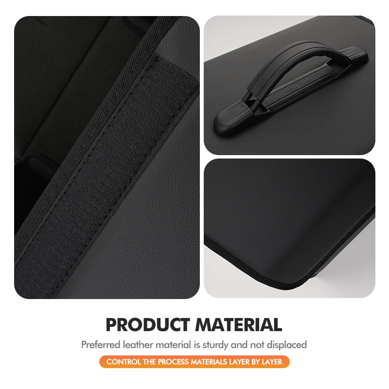 Автомобильный складной ящик для хранения нескользящий кожаный большой емкости