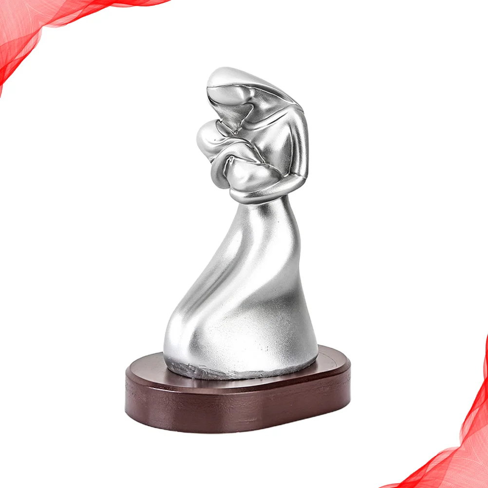 

Sculpture Resin Figurine Abstract Statuebust Tabletop Table Figurines Family Rustic Mother Standing Baby Ornaments Crafts