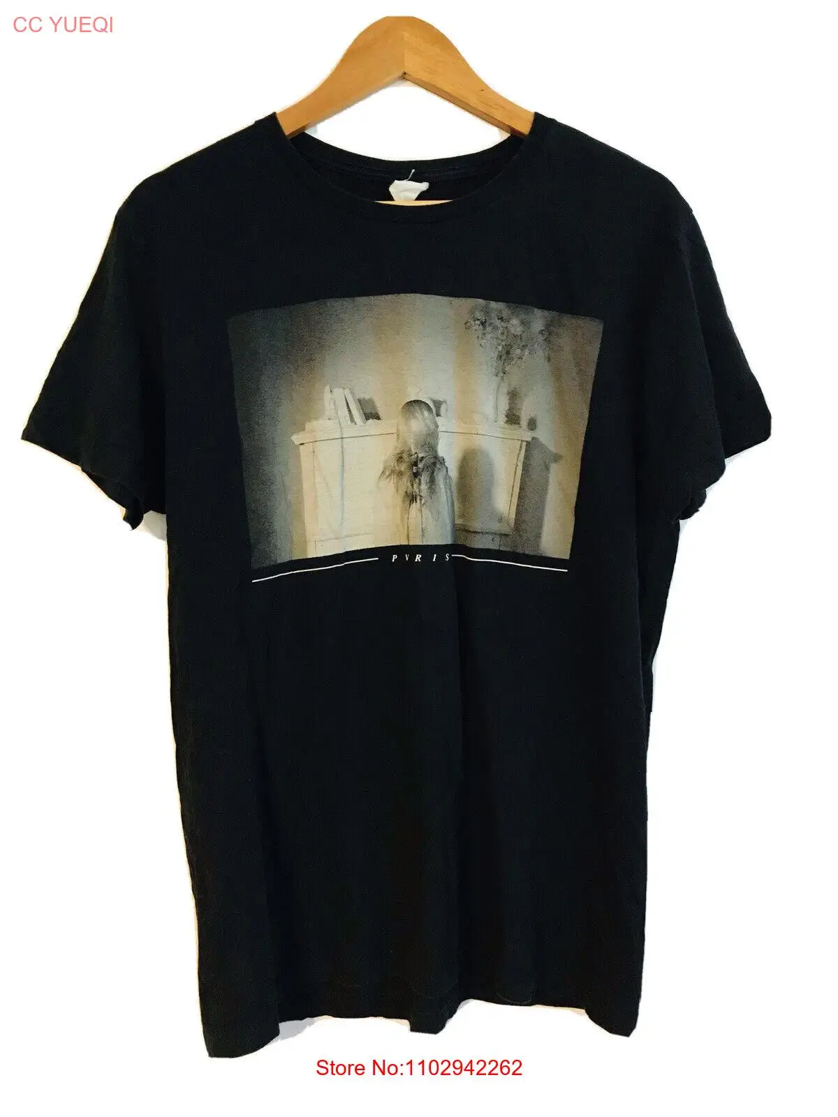 Большая черная футболка PVRIS а не компакт-диск