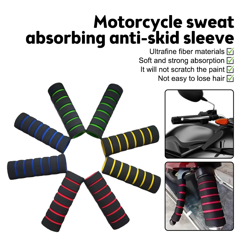 

4pcs Motorcycle Handlebar Grip Soft Sponge Foam Grip Cover Sleeve Handlebar Cover Universal Motorcycle Handle Bar Levers Cover