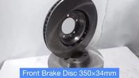 automobile car parts front brake disc for porsche panamera 17 18 911 04 12 oem 971615301 350mm