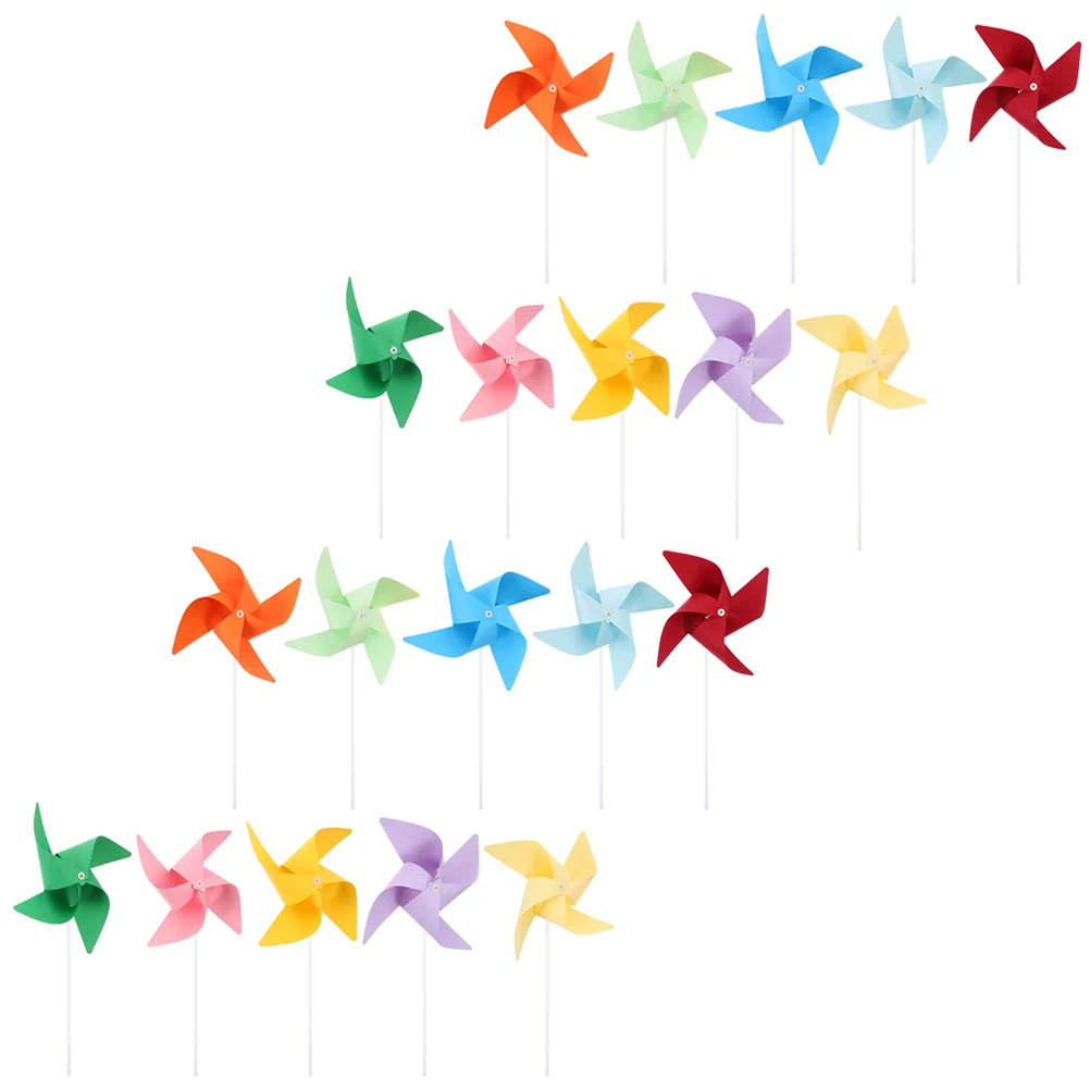 

20 Pcs Blank Pinwheel Drawing Unpainted Graffiti Outside Kids Toys Kids Party Favors Toys DIY Outdoor