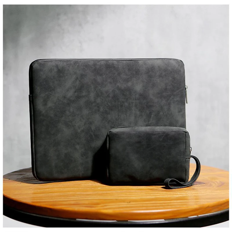 

Fashion PU Laptop Sleeve Bag For Macbook Air Pro 13 14 15 16 inch Laptop Liner Bag For HP Huawei Dell Lenovo Laptop Liner Bag