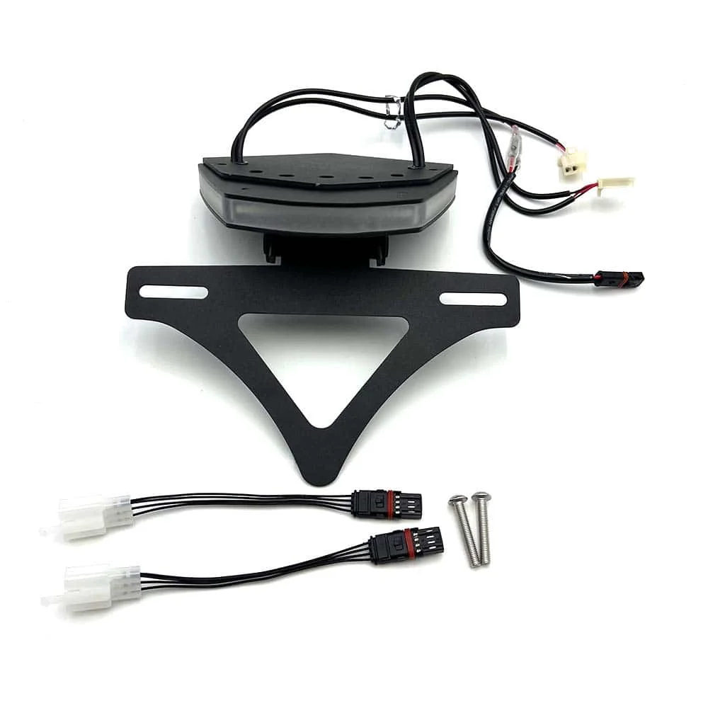 

Для BMW S1000RR S1000RR 2023 2024 2025 держатель номерного знака мотоцикла, оснащенный светодиодными указателями поворота и стоп-сигналом Accessori