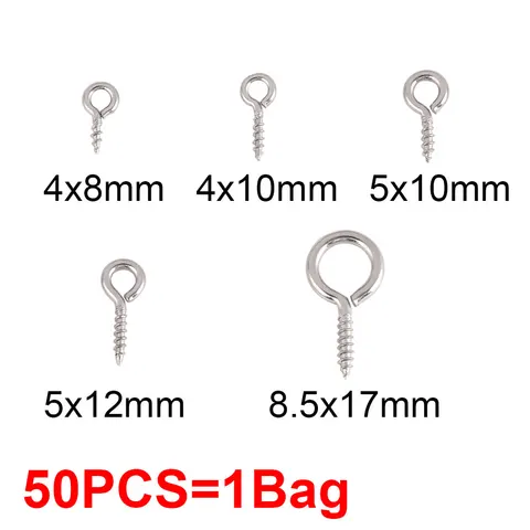 Мини-штифты из нержавеющей стали Eyepins, 50 шт