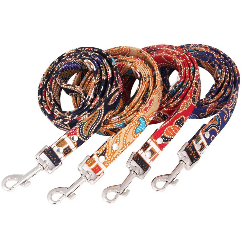 

Cloth Dog Leash Bohemian Outdoor Walking Pet Leash Rope Fashion Kitten Cat Puppy Small Dog Lead 1.2m Chihuahua Belt Accessories