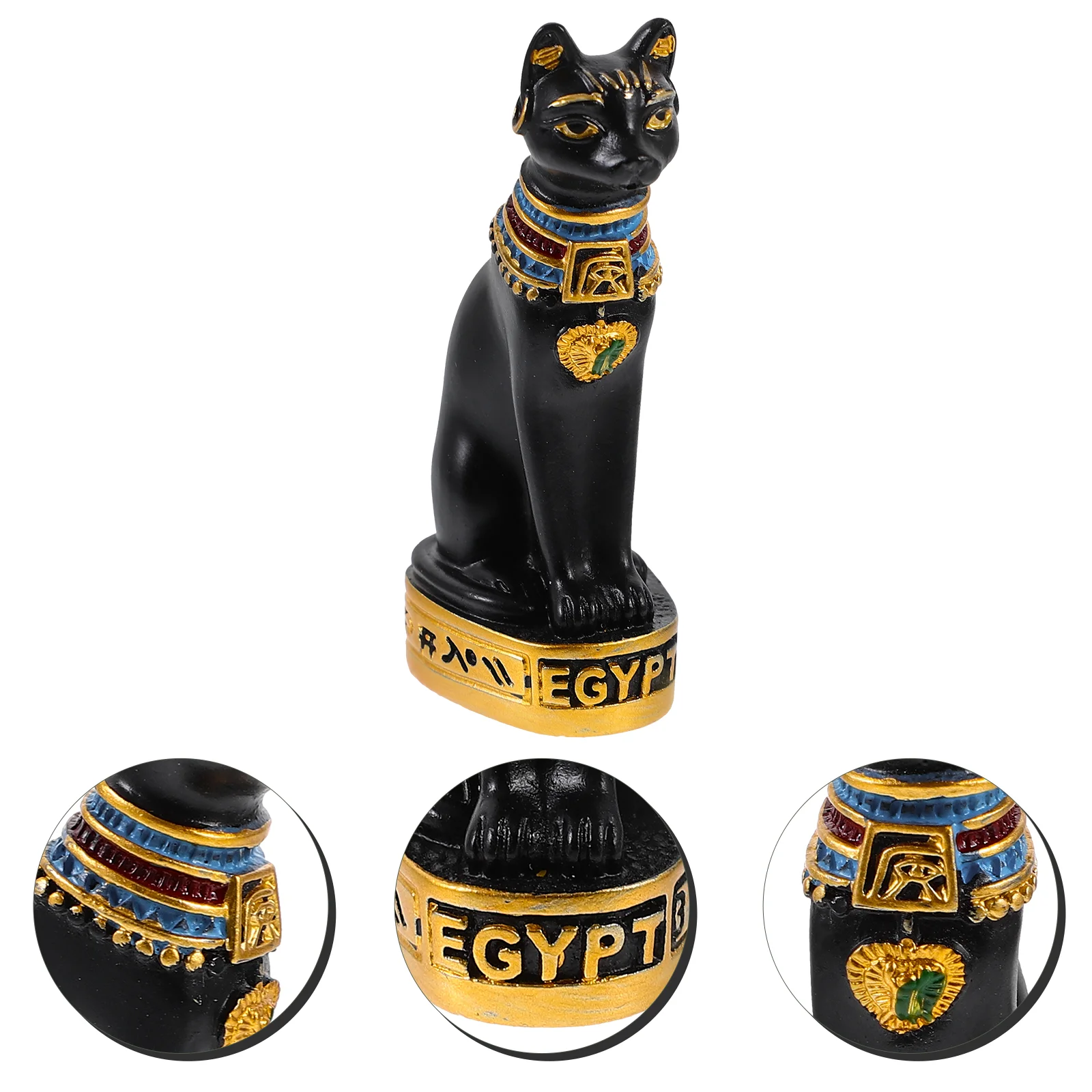 

Exquisite Household Resin Egyptian Cat Ornament Photography Prop Creative Egypt Cat Statue