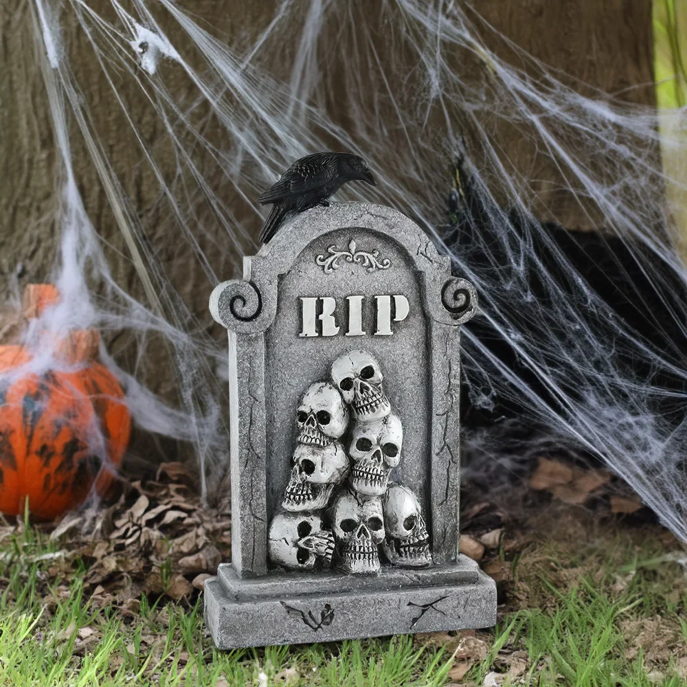 2024 Специальные Камни На Хэллоуин Дымчатые Мемориальные Украшения Для Сада И