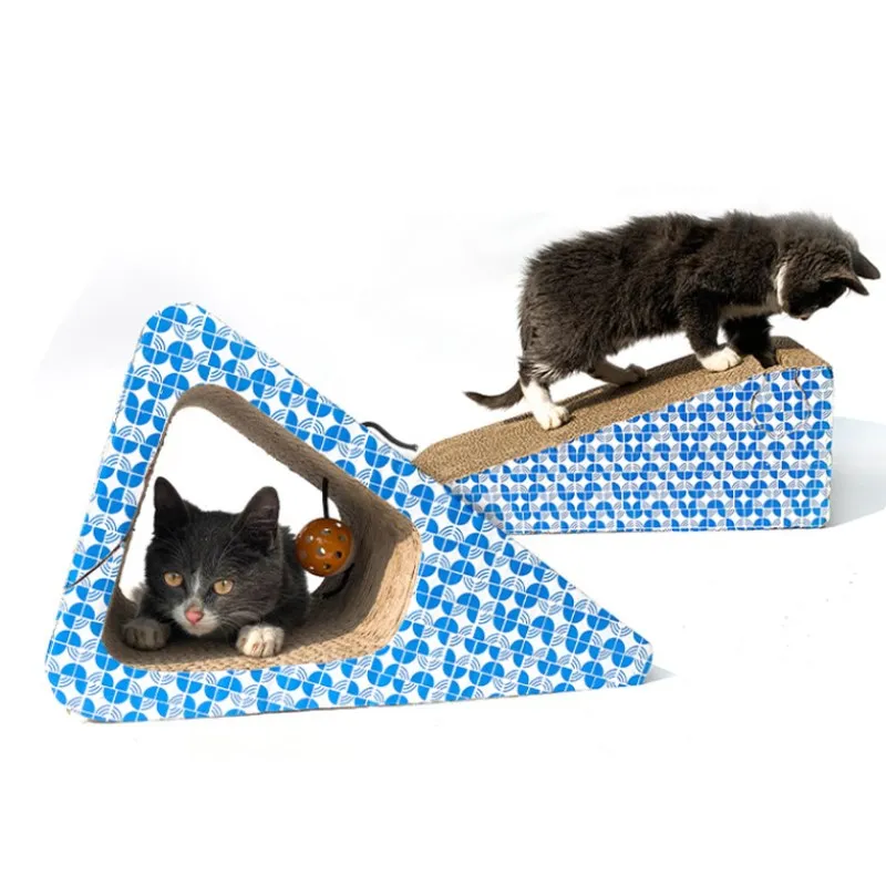 Juguete rascador para gato, tabla rascadora de cartón corrugado, muebles de protección interactivos para pulir las garras, gran tamaño