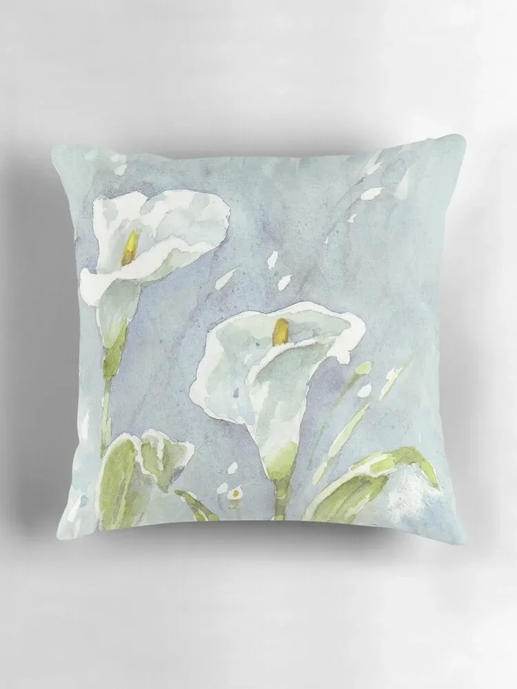 Луковые лилии (и светлячки) ночью декоративная подушка рождественская для дома