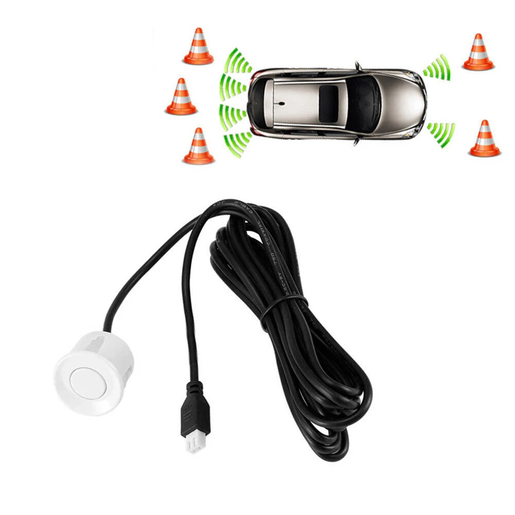 

1pcs ABS White 12V Reversing Sensor 1 Piece Probe Response Reverse 0.2-2.5M 22mm 40±1kHz Accessories Brand New