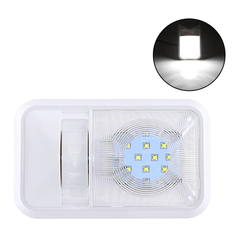 

12V Led RVs Ceiling Dome Light Interior Lighting for Trailer with Switch J60F