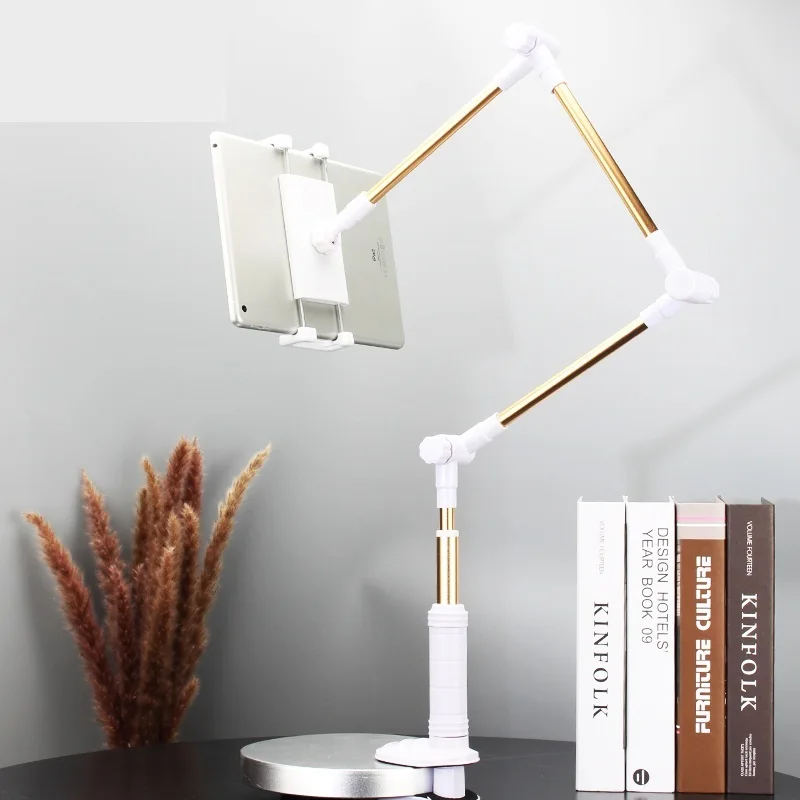 

Folding Long Arm Tablet Phone Stand Holder For Ipad Pro 12.9 11 10.5 Samsung Kindle 4-14 Inch Lazy Bed Tablet Mount Bracket