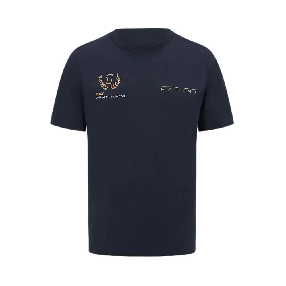 

Summer Men's red colore bull F1 Verstappen No. 1 Jersey Formula 1 Breathable Quick Dry Casual T-Shirt Fashion Men's T-Shirt
