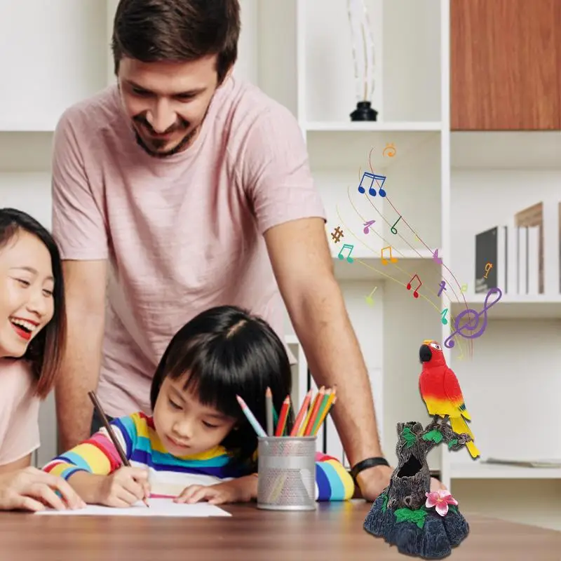 Говорящий попугай повторяет что вы говорите реалистичные милые домашние