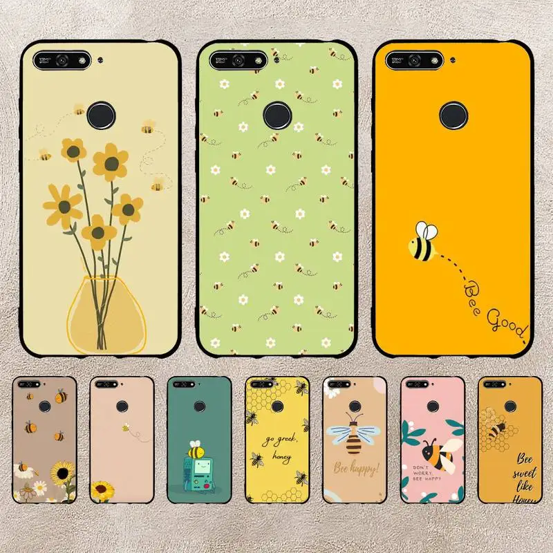 

Cartoon Animal Little Yellow Bees Phone Case For Xiaomi 11 10 12Spro A2 A2lite A1 9 9SE 8Lite 8explorer F1 Poco 12S Ultra Cove
