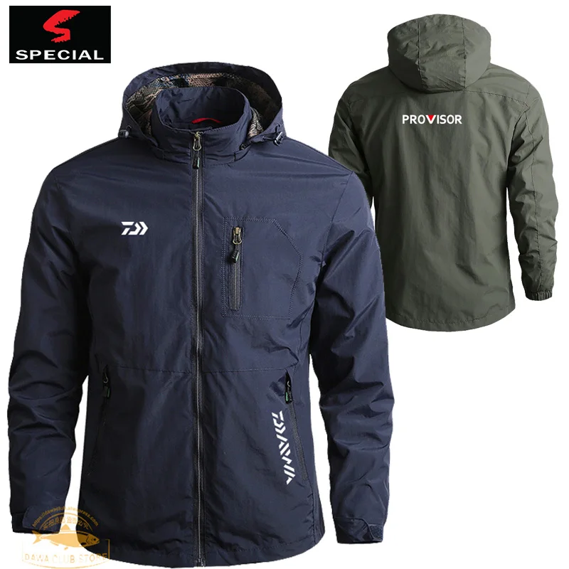 

Daiwa Fishing Quick-drying Windbreaker Autumn Men's Outdoor Thin Casual Fishing Waterproof Jacket Mountaineering Hooded Jacket