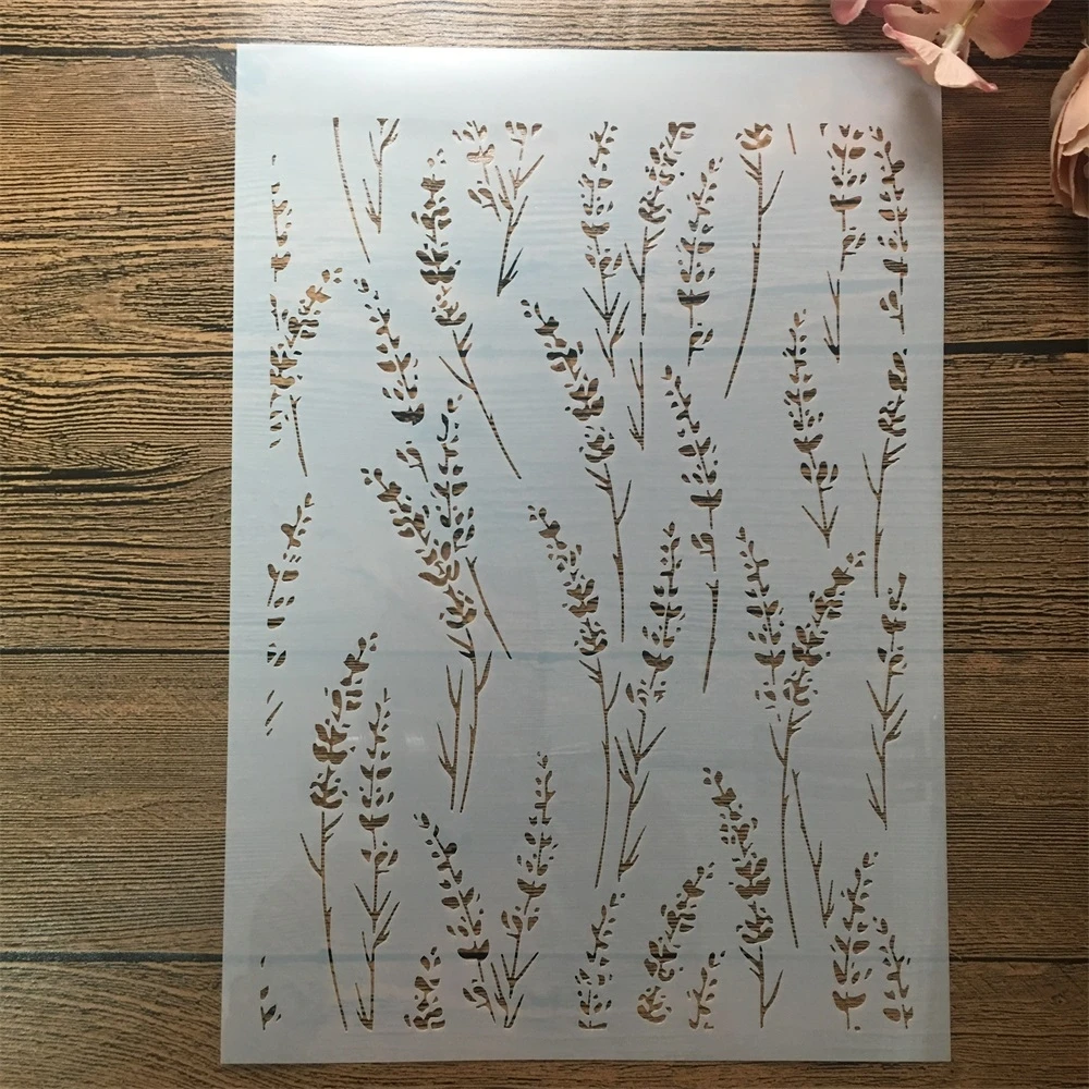 

Трафареты из пластика с текстурой травы 29 см