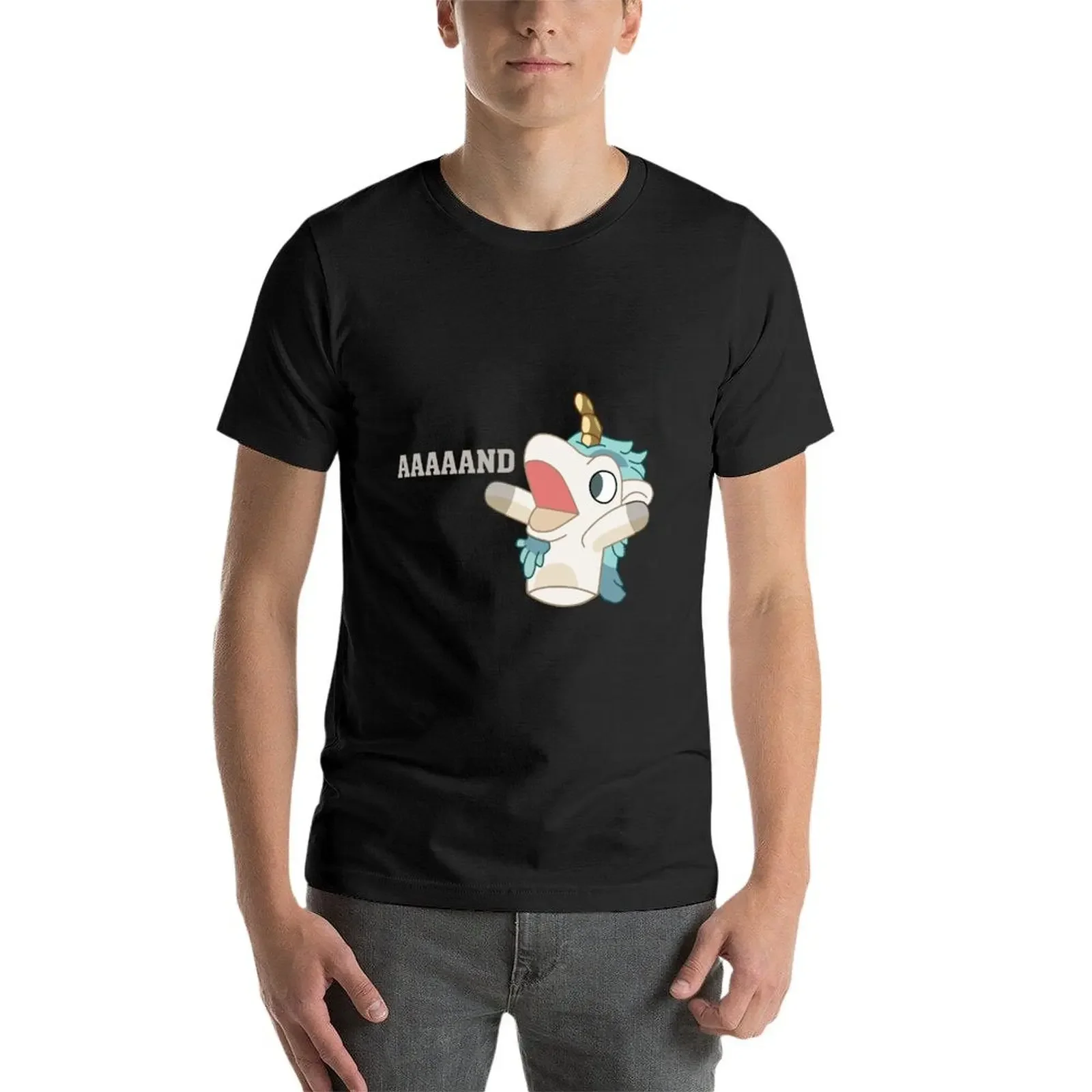 Футболка Unicorse AAAAAAAAAAAND футболки с аниме винтажная рубашка графикой для мужчин