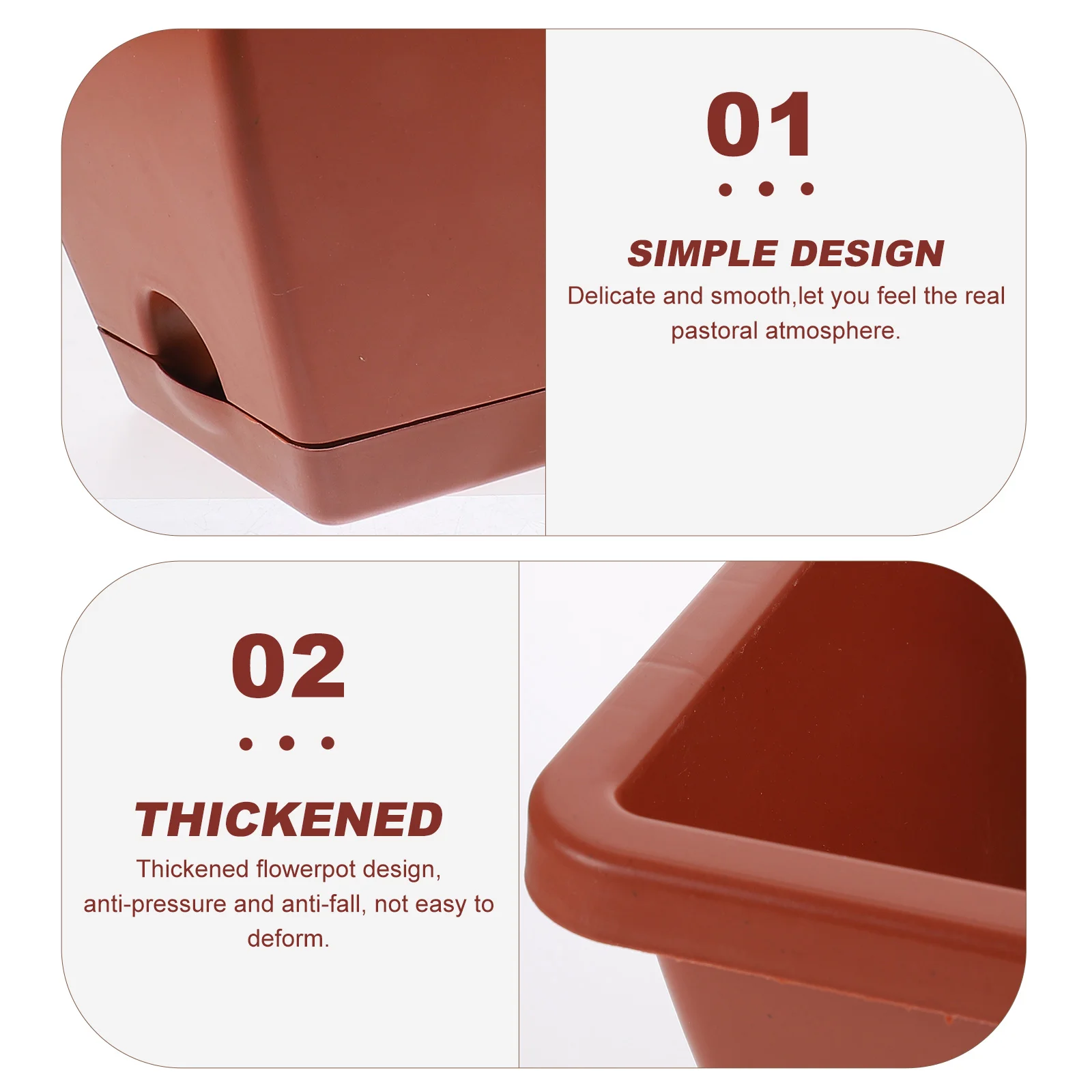 3 шт. цветочный горшок для посадки желоб садовый растения раковина украшения