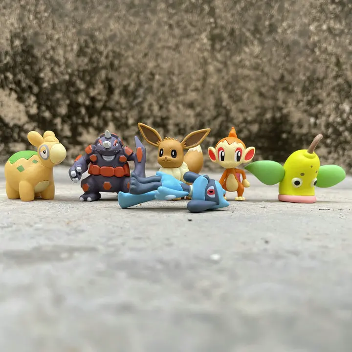 Покемон Weepinbell Eevee Riolu нумель чимчар кукла подарки Игрушечная модель Аниме фигурки