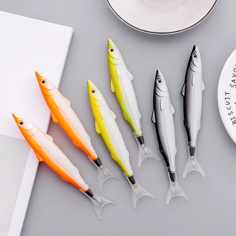 

2 шт., шариковая ручка с рыбками океана, 0,5 мм