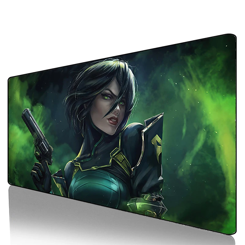 

Игровой коврик для мыши Valorant 900x400, коврик для клавиатуры, офисные аксессуары, коврики для мыши в стиле аниме, нескользящий коврик для мыши дл...