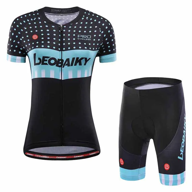 

LEOBAIKY female Pro cycling Jersey suit women`s short sleeve Triathlon Track cycling sets womens mountain bike Jumpsuit
