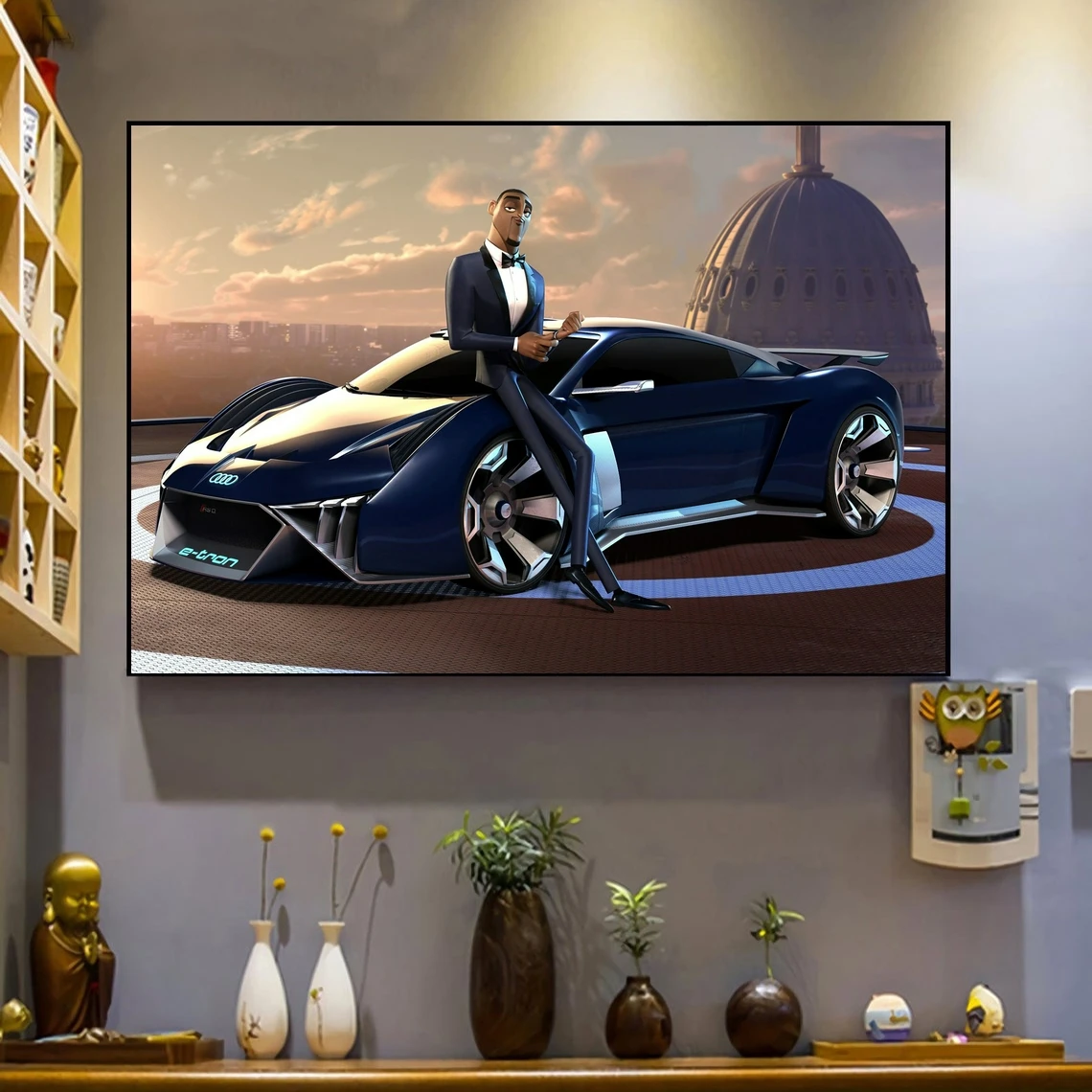 

Spies In Disguise Classic Anime Movie Poster Art Print Canvas Painting Wall Pictures Living Room Home Decor (No Frame)