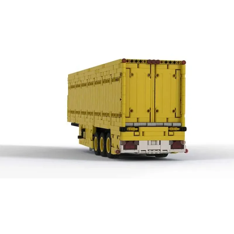 Грузовик-кровать MOC- 122057 Дизайн прицепа для ходьбы с 4 функциями 2135 блоков детские