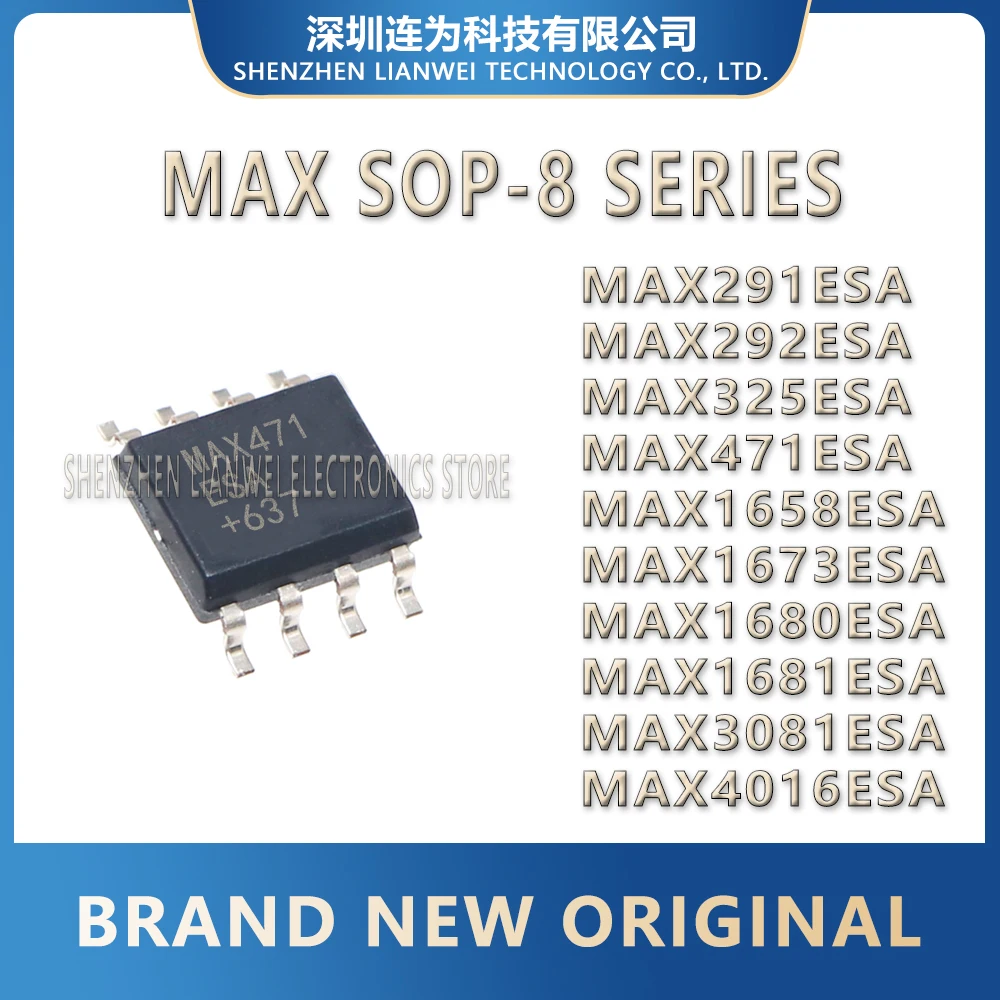 MAX291ESA MAX292ESA MAX325ESA MAX471ESA MAX1658ESA MAX1673ESA MAX1680ESA MAX1681ESA MAX3081ESA MAX4016ESA IC Chip SOP-8