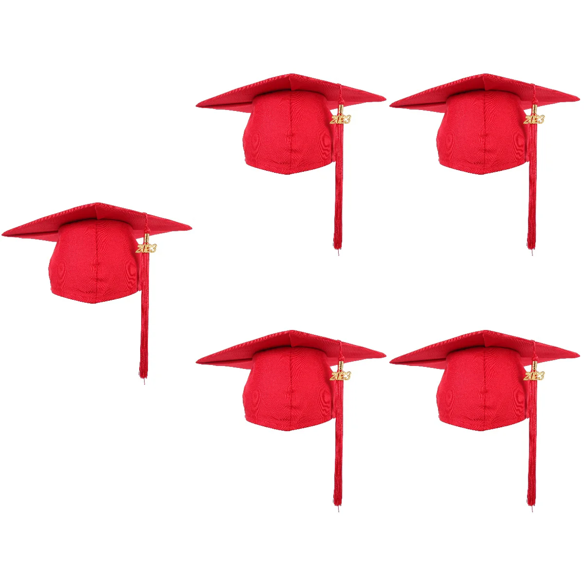 

5x Adjustable Creative Premium Reusable Practical Craft Graduation Hat Cloth Graduation Hat for Party
