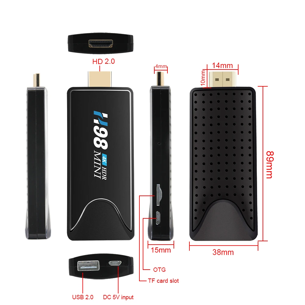 Мини-приставка для смарт-ТВ H98 Android 10 2 + 8/16 ГБ 4 32 |