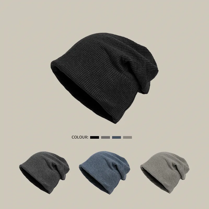 

2022 Winter warm hats for women casual stacking knitted bonnet caps men hats solid color Hip hop Skullies unisex female beanies