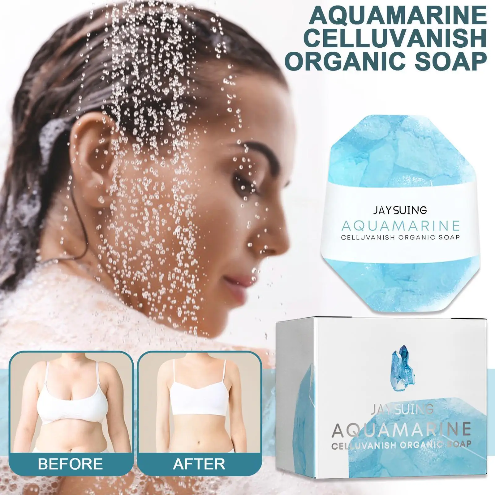 

Мыло для похудения, аквамарин, целлюлитное мыло, антицеллюлитное мыло, сжигание жира, увлажняющее средство для тела W2H4