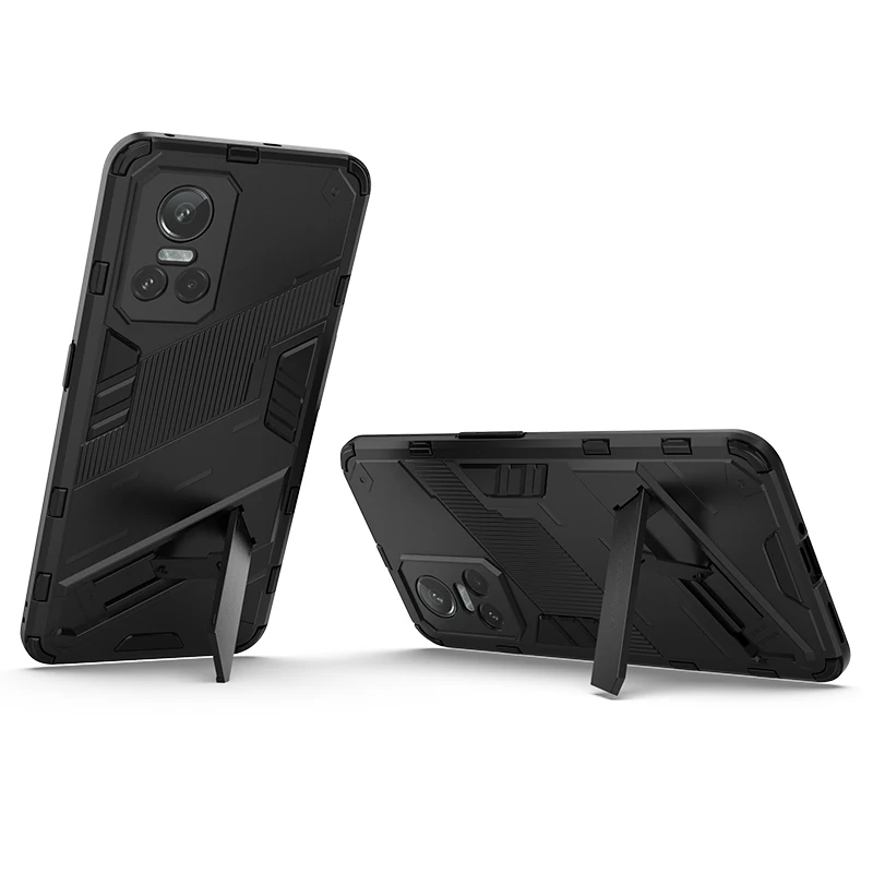 Фото Чехол для Realme GT Neo 3 для Realme GT Neo 3, защитный чехол в стиле панк, броня, подставка, задняя крышка для телефона Realme GT Neo3 №4
