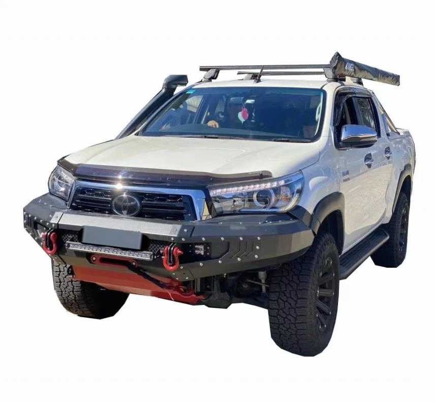 Стальной передний бампер Deluxe 4x4 накладка для Hilux Rocco 18-20