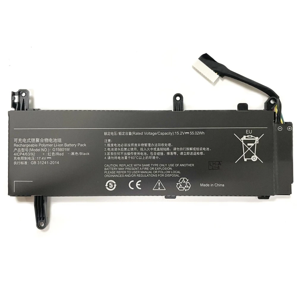 Новый аккумулятор для ноутбука G15B01W игрового Xiaomi 15 6 дюйма 171502 -A1 7300HQ 1050Ti Series G15BO1W 2