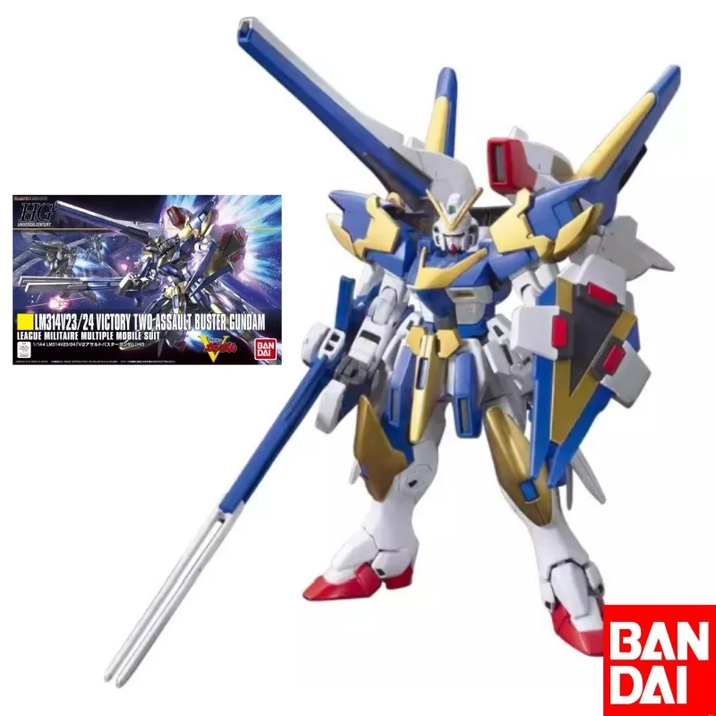 Bandai Оригинал HG189 1/144 V2 AB VICTORY два штурмовых бустера GUNDAM Сборная модель игрушки коллекционные украшения подарки для детей