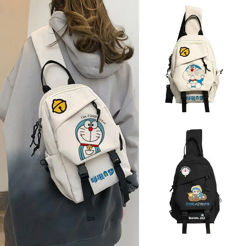 

Doraemon Cartoon Messenger Bag Student Men and Women One Shoulder Bag Kawaii Japanese Casual Chest Bag Sports Small Backpack