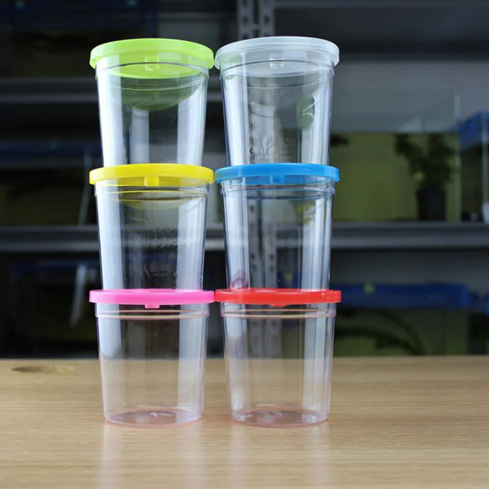 

12 Pcs Tea Cups Glass Coffee Glass Betta Cup Mini Transparent Glass Non Spill Cups No Spill Cups Betta Cup Child