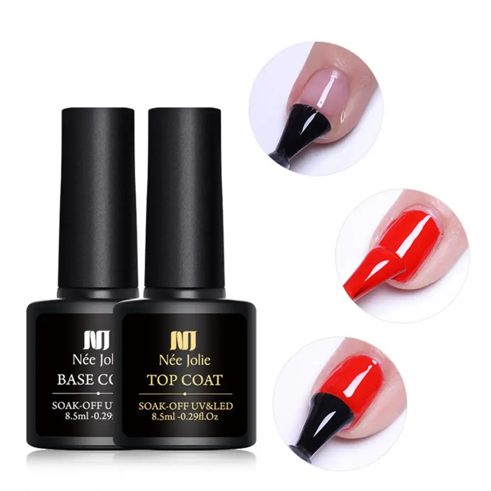 

8.5ml Nail Base Coat Non-Irritation Eco-friendly Strong Adhesive Easy to Apply Wide Application Dry Quickly Lightweight Nail Art