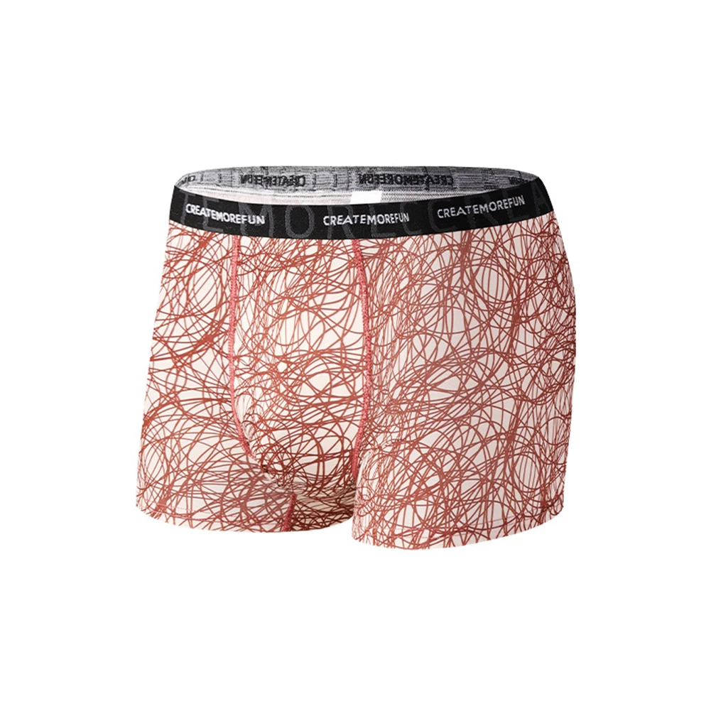 Мужские трусы-боксеры со стрелками свободное нижнее белье трусы с карманом шорты