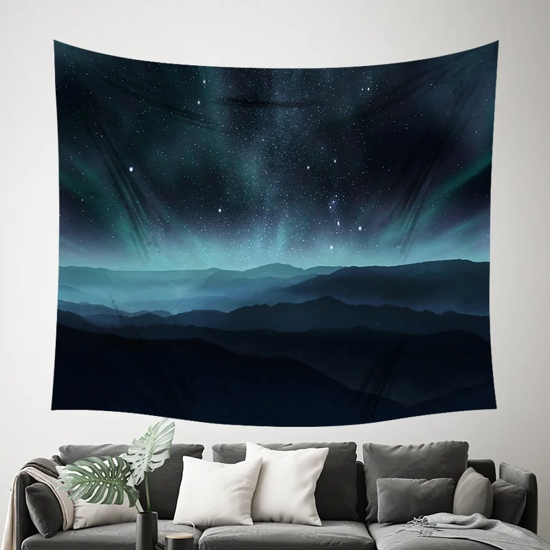 Покрывало для йоги пляжное полотенце аксессуары фотографий лунный пейзаж HD