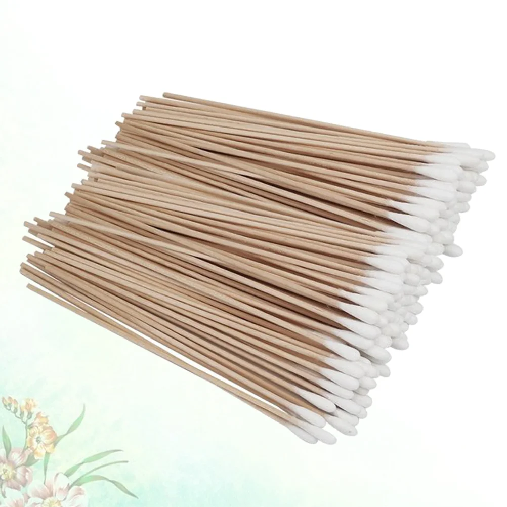 

Cotton Swabs Stick Cleaning Makeup Single Natural Friendly Sticks Applicators Applicator Oil Tipped Handles Wooden Wood Swab Tip