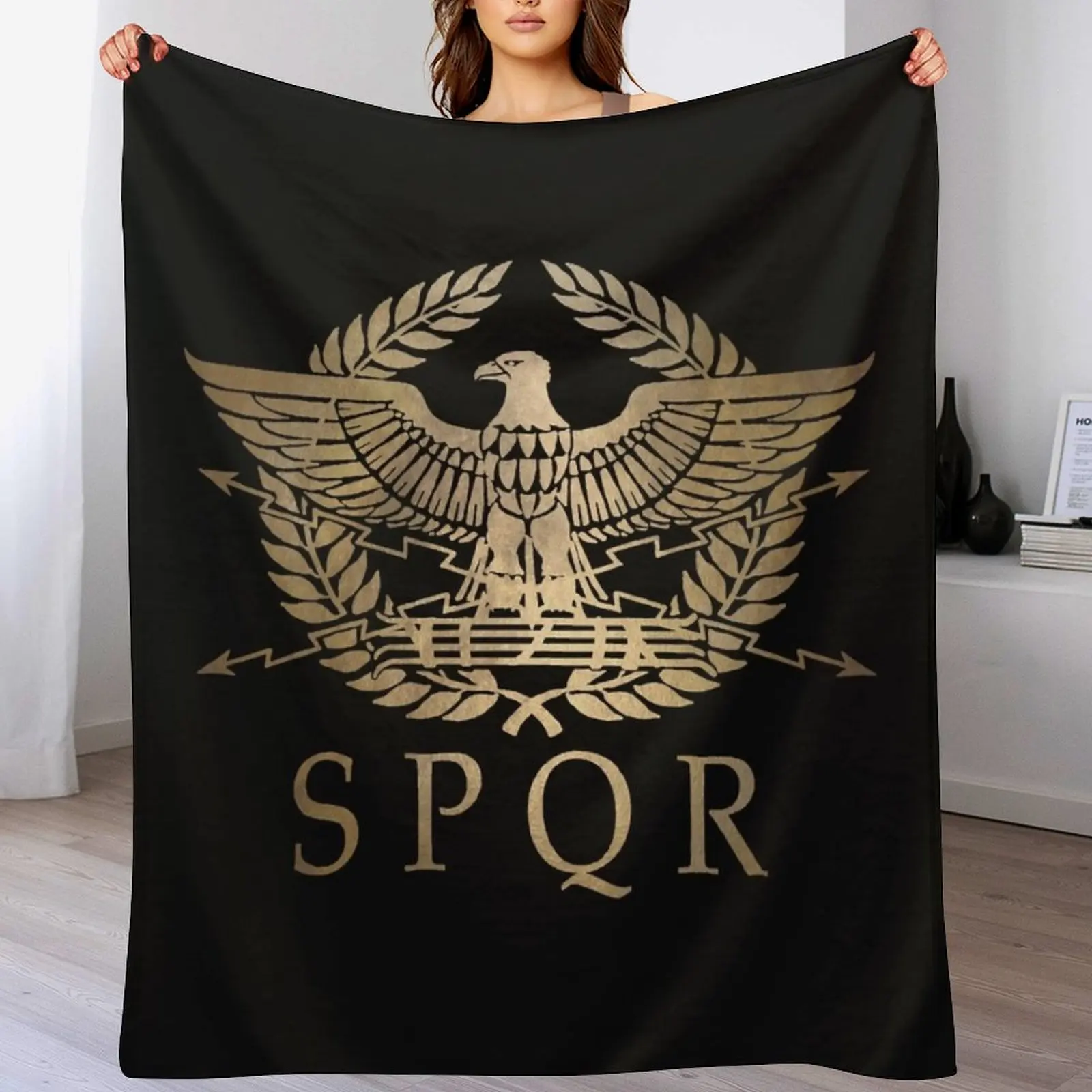 SPQR-Roman Empire Standard Shield пледы мягкие клетчатые волосы большие постельные