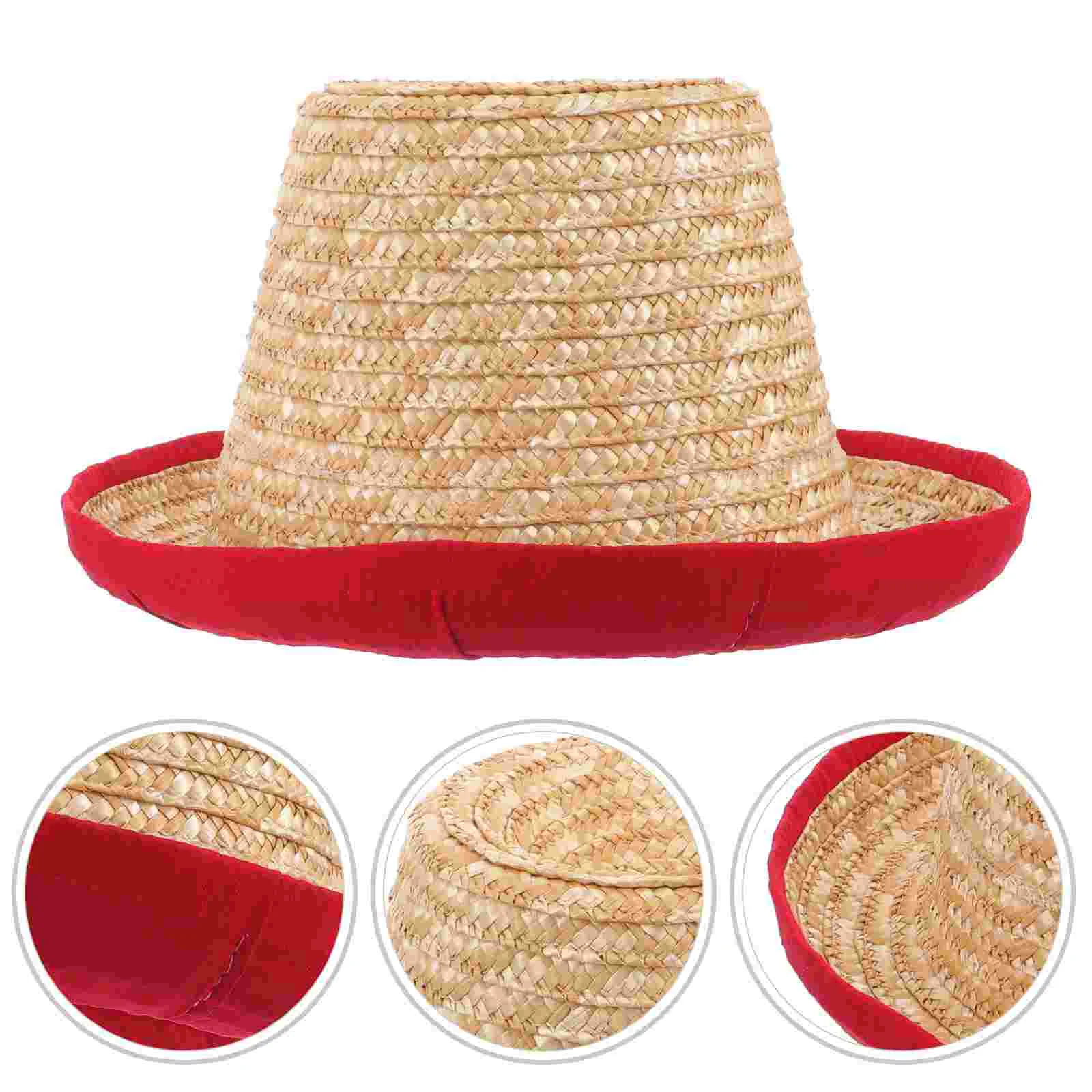 

Party Straw Hat Acrobatic Performance Stage Cap Special Effects Juggling Supplies Favor