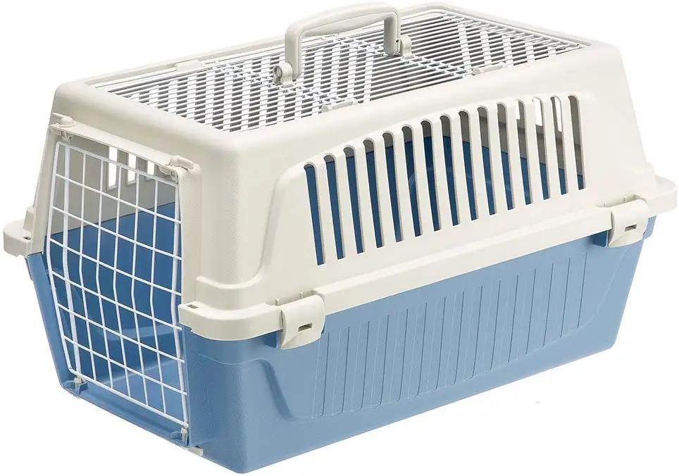 

Two Door Top Load Plastic Kennel & Pet Carrier, Blue 22-Inch Cat Dog Carrier